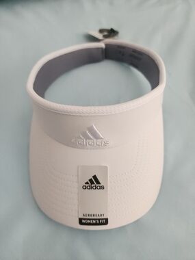 NWT Adidas White Visor Cap
